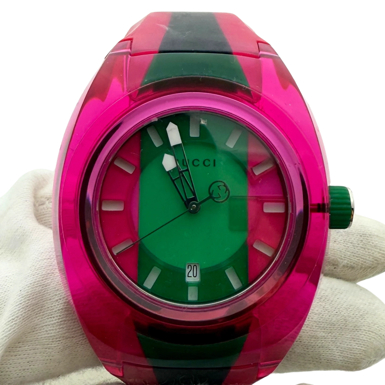 Gucci Sync XXL (Modell YA137103) Pink / gut Echtheitscheck