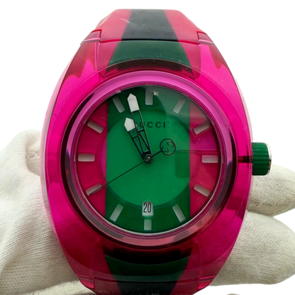 Gucci Sync XXL (Modell YA137103) Pink / gut Echtheitscheck