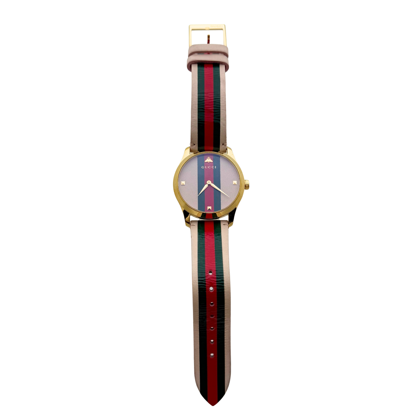 Gucci G-Timeless Unisex-Uhr (Modell YA1264077) Rosa / gut Gucci