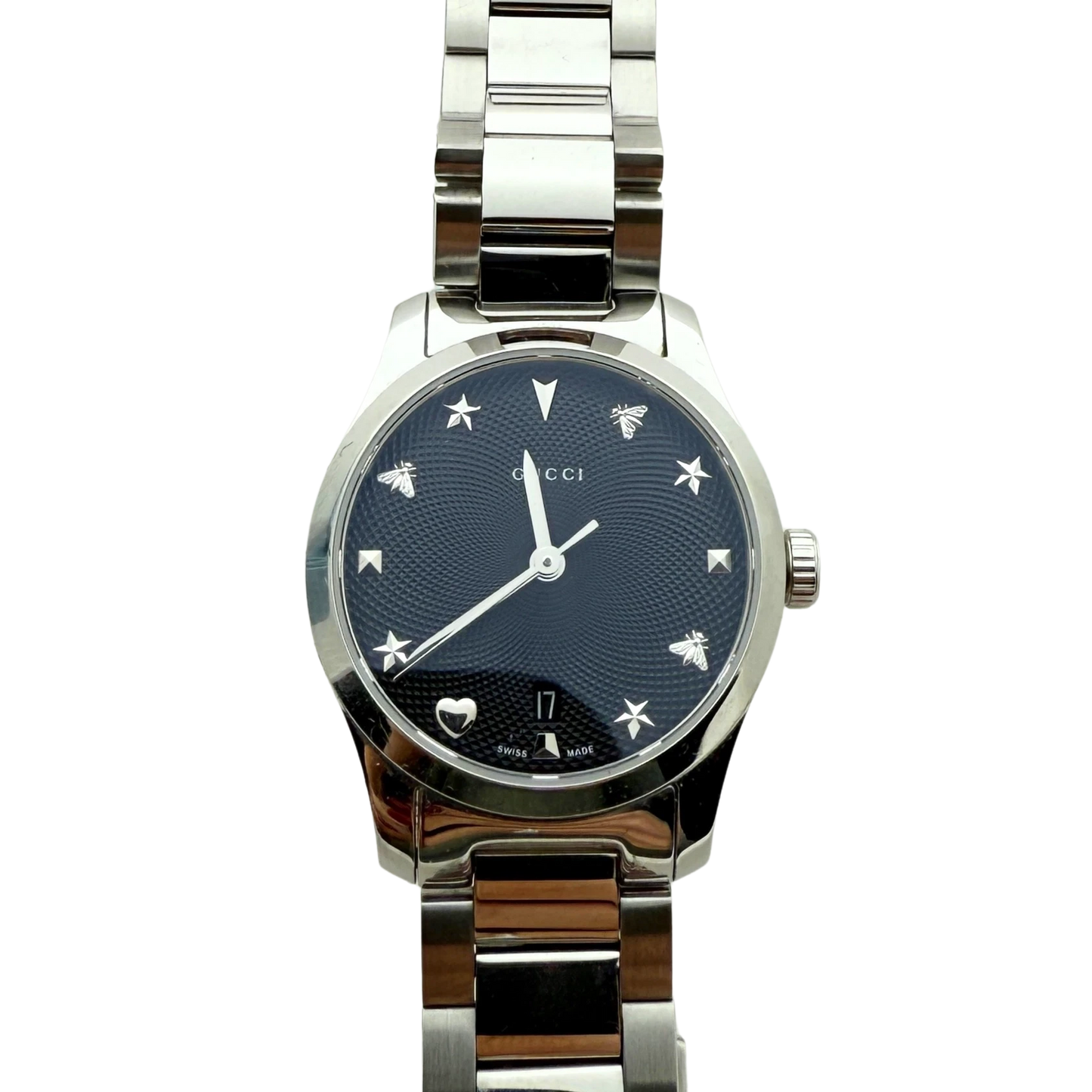 Gucci G-Timeless Damen-Uhr (Modell YA126573) Silber / sehr gut Gucci