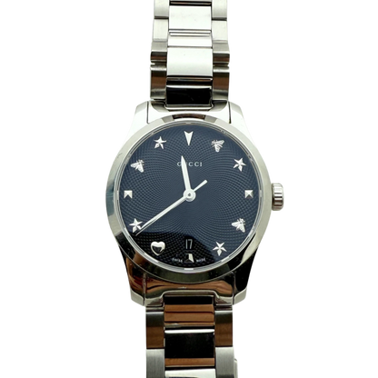 Gucci G-Timeless Damen-Uhr (Modell YA126573) Silber / sehr gut Gucci