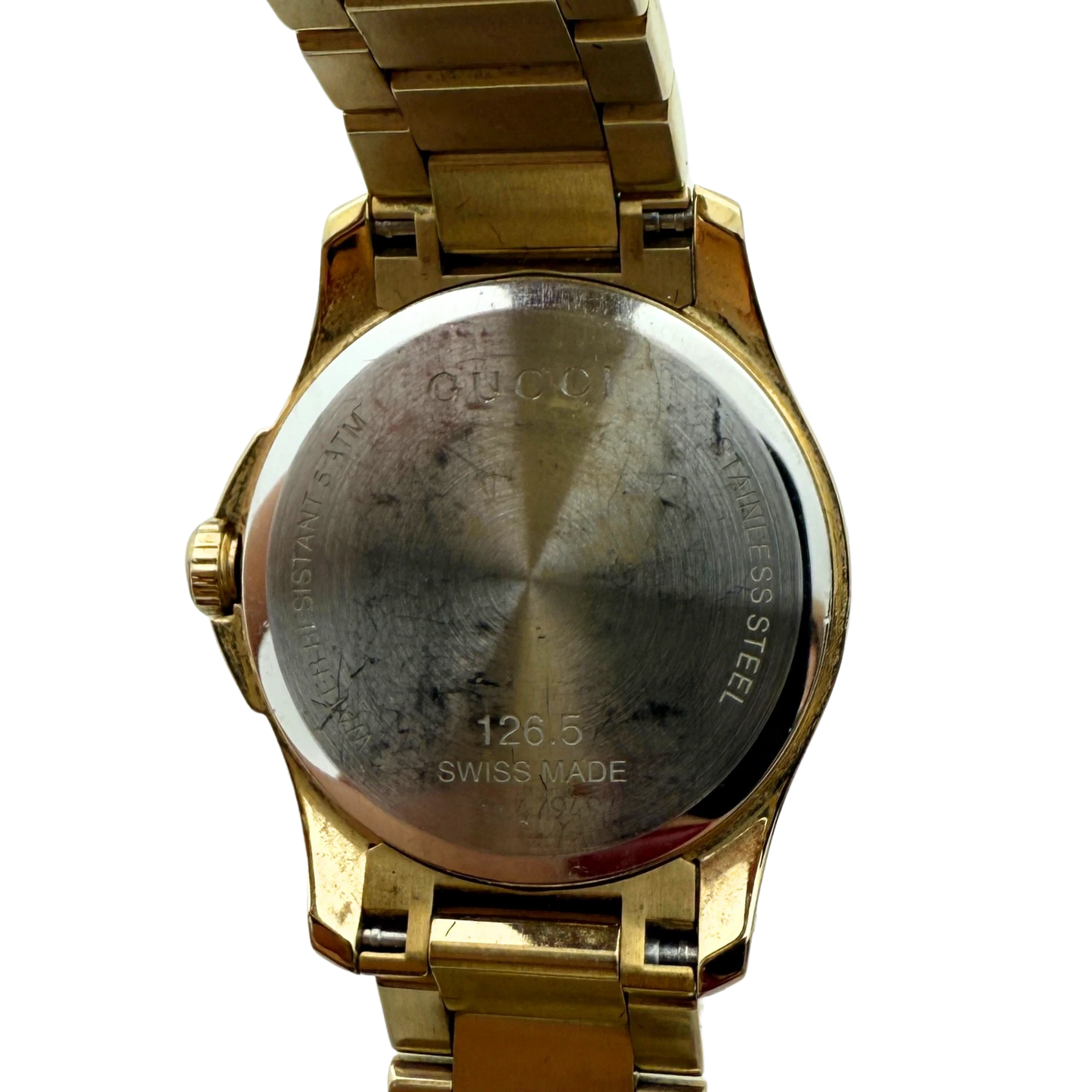 Gucci G-Timeless Damenuhr (YA126553) Gold / sehr gut Gucci