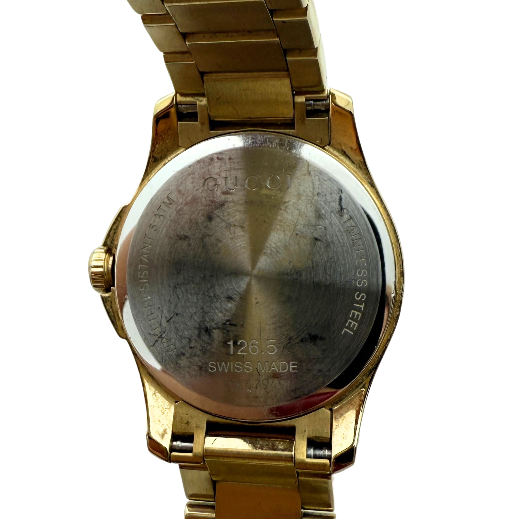 Gucci G-Timeless Damenuhr (YA126553) Gold / sehr gut Gucci