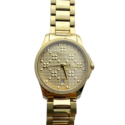 Gucci G-Timeless Damenuhr (YA126553) Gold / sehr gut Gucci