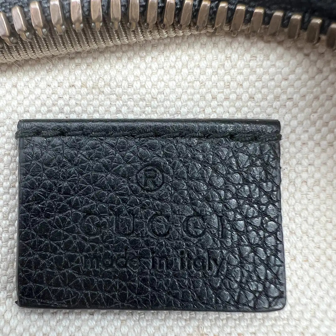 Gucci Print Belt Bag Bauchtasche Vintage Logo klein schwarz / sehr gut Gucci