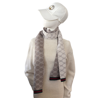 Gucci GG Schal aus Wolle Beige / neuwertig Gucci