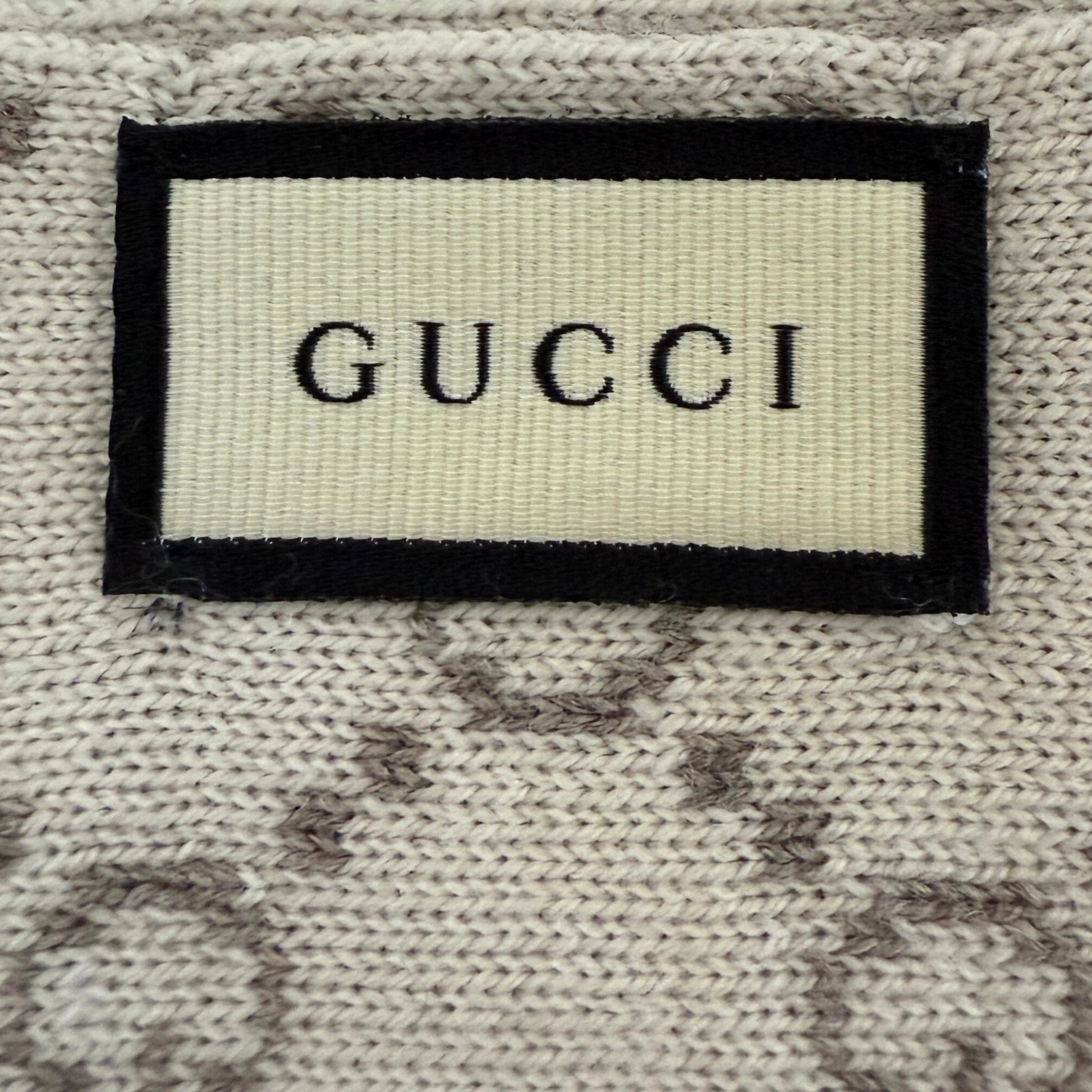 Gucci GG Schal aus Wolle Beige / neuwertig Gucci