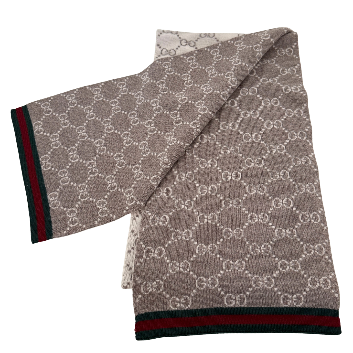 Gucci GG Schal aus Wolle Beige / neuwertig Gucci