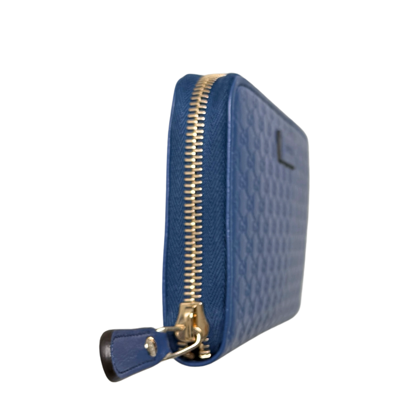 Gucci Micro Guccissima Geldbörse Blau / neuwertig Gucci