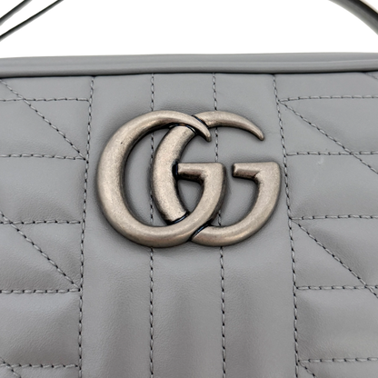 Gucci GG Marmont Umhängetasche Grau / sehr gut Gucci