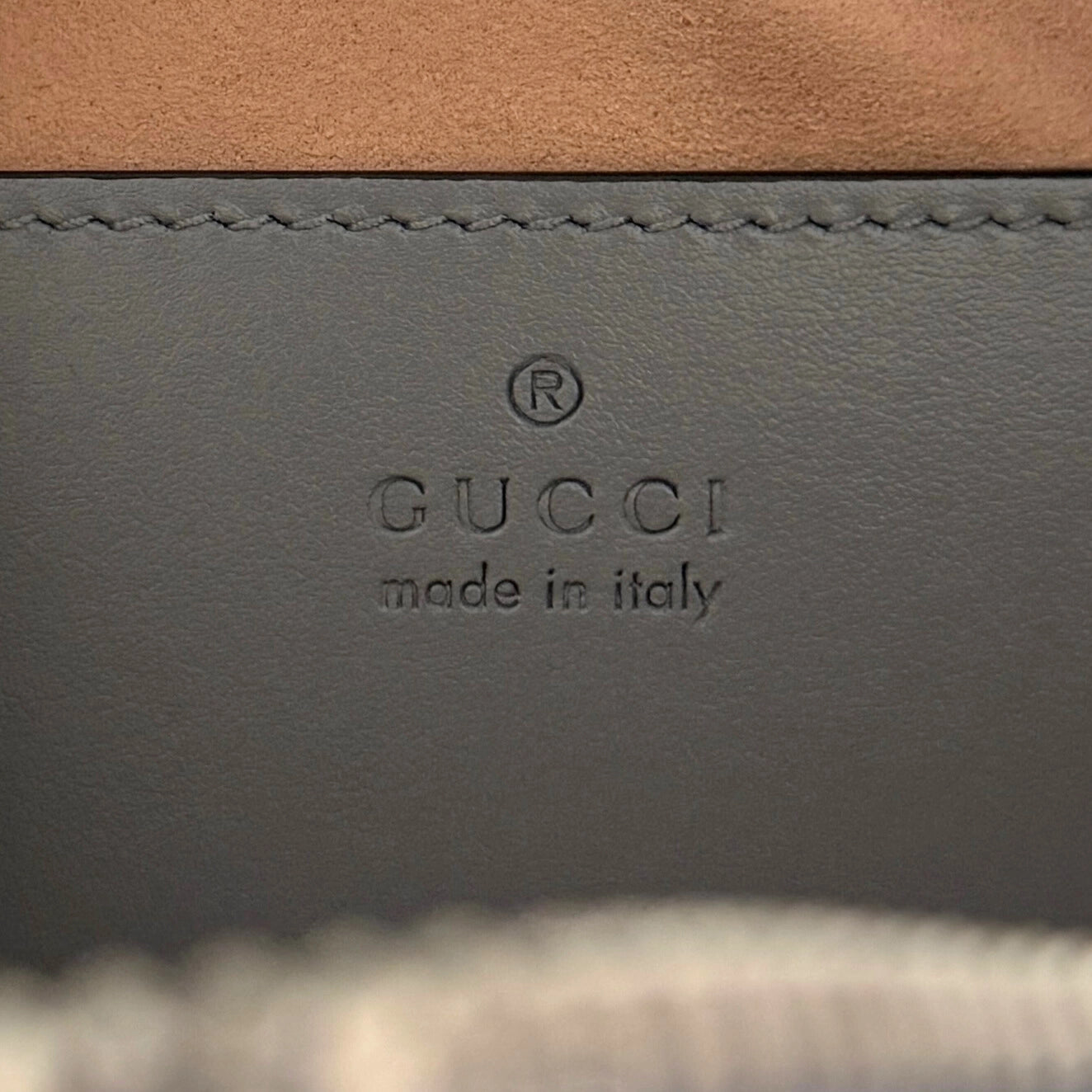 Gucci GG Marmont Umhängetasche Grau / sehr gut Gucci