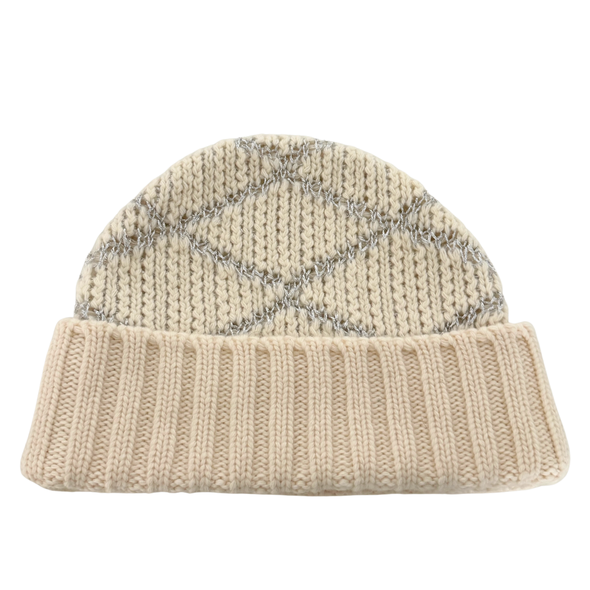 Louis Vuitton Strickmütze Beanie Beige  / sehr gut Louis Vuitton