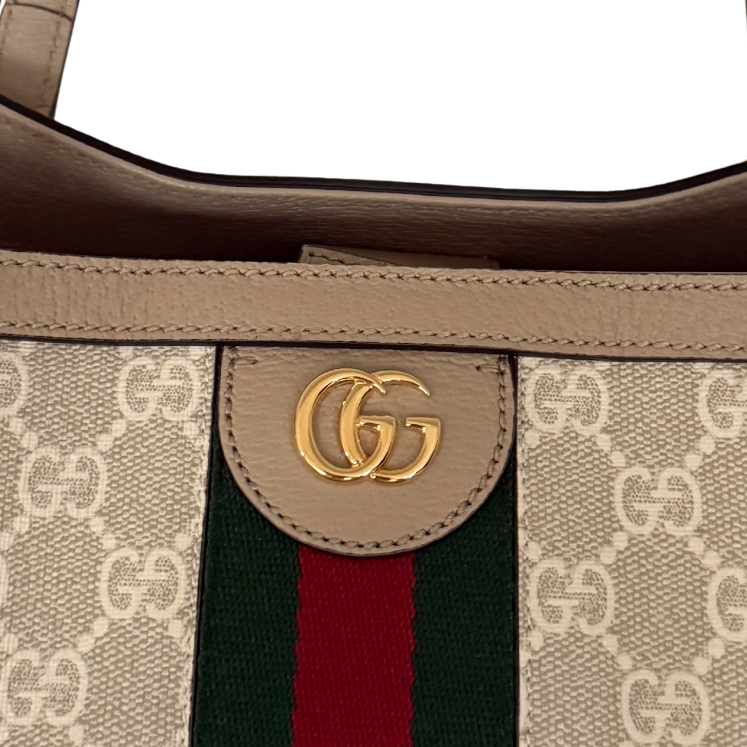 Gucci Großer Ophidia Shopper Beige / neuwertig Gucci