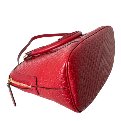 Gucci Mittelgroße Microguccissima Dome Handtasche Rot / sehr gut Gucci