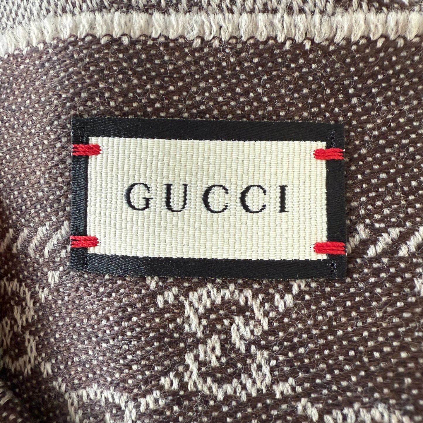 Gucci Schal aus Wolle Braun / ungetragen Gucci