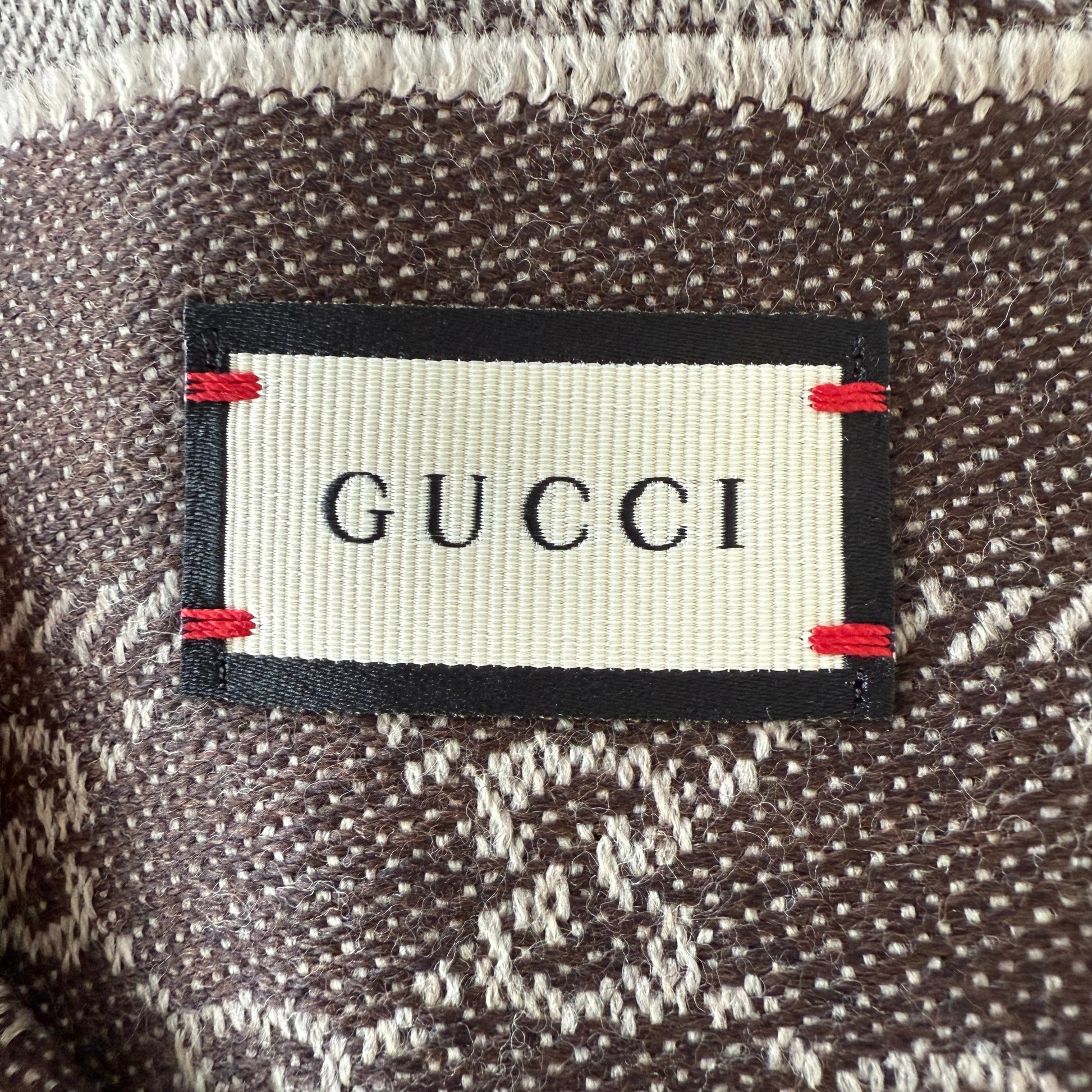 Gucci Schal aus Wolle Braun / ungetragen Gucci
