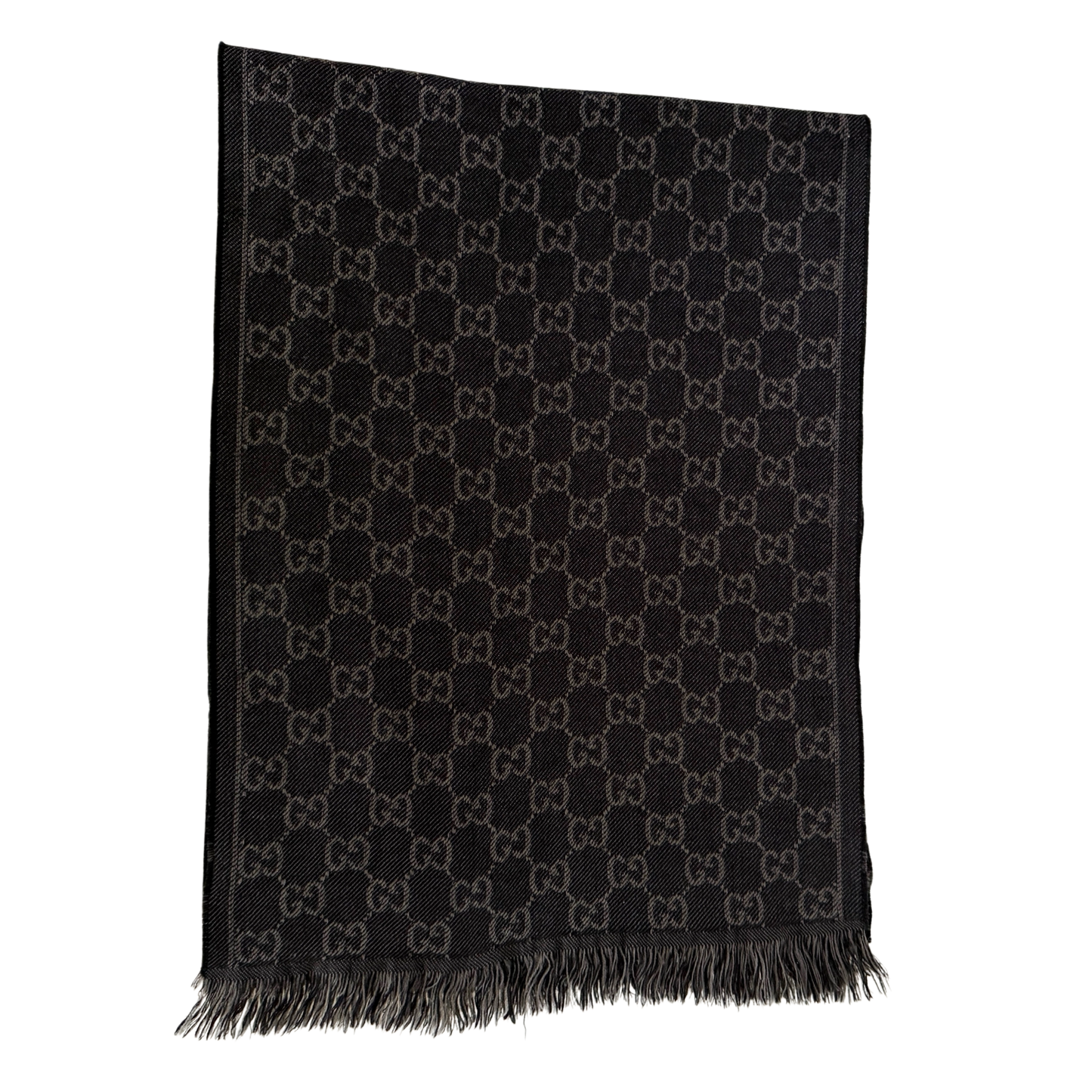 Gucci Schal aus Wolle Grau / neuwertig Gucci