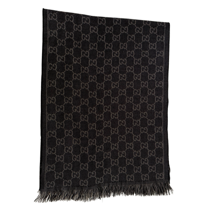 Gucci Schal aus Wolle Grau / neuwertig Gucci