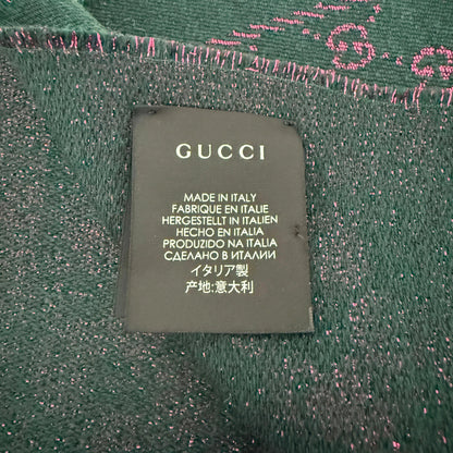Gucci Schal aus Wolle Dunkelgrün / neuwertig Gucci