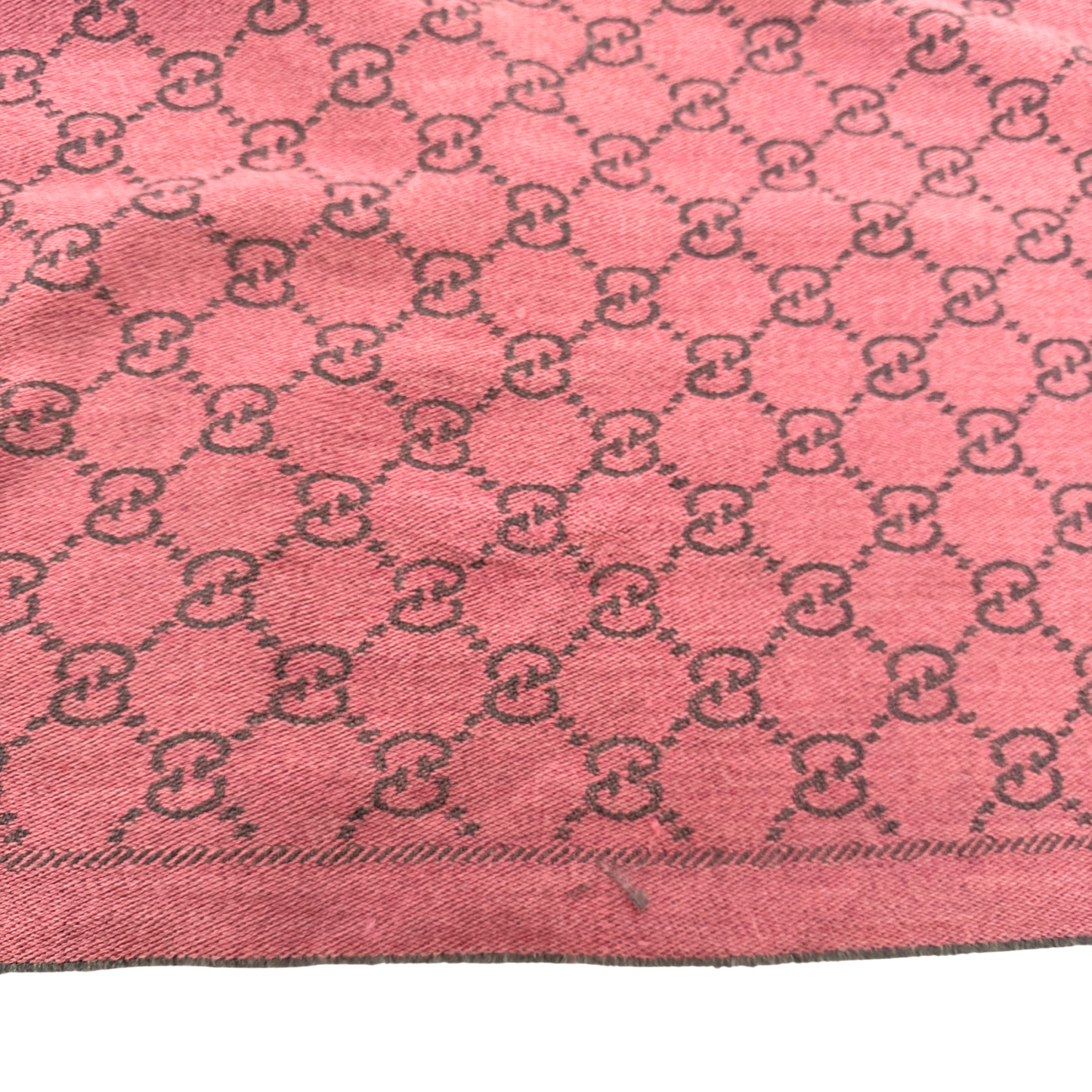 Gucci GG Schal aus Wolle Rosa Grau / sehr gut Gucci