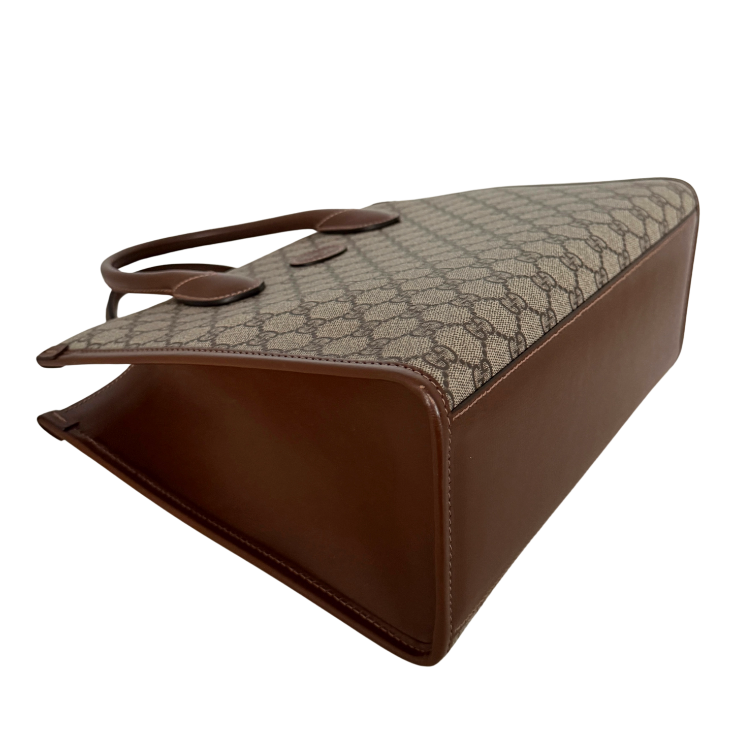 Gucci GG Supreme Monogram Small Tote Bag Braun / sehr gut Gucci