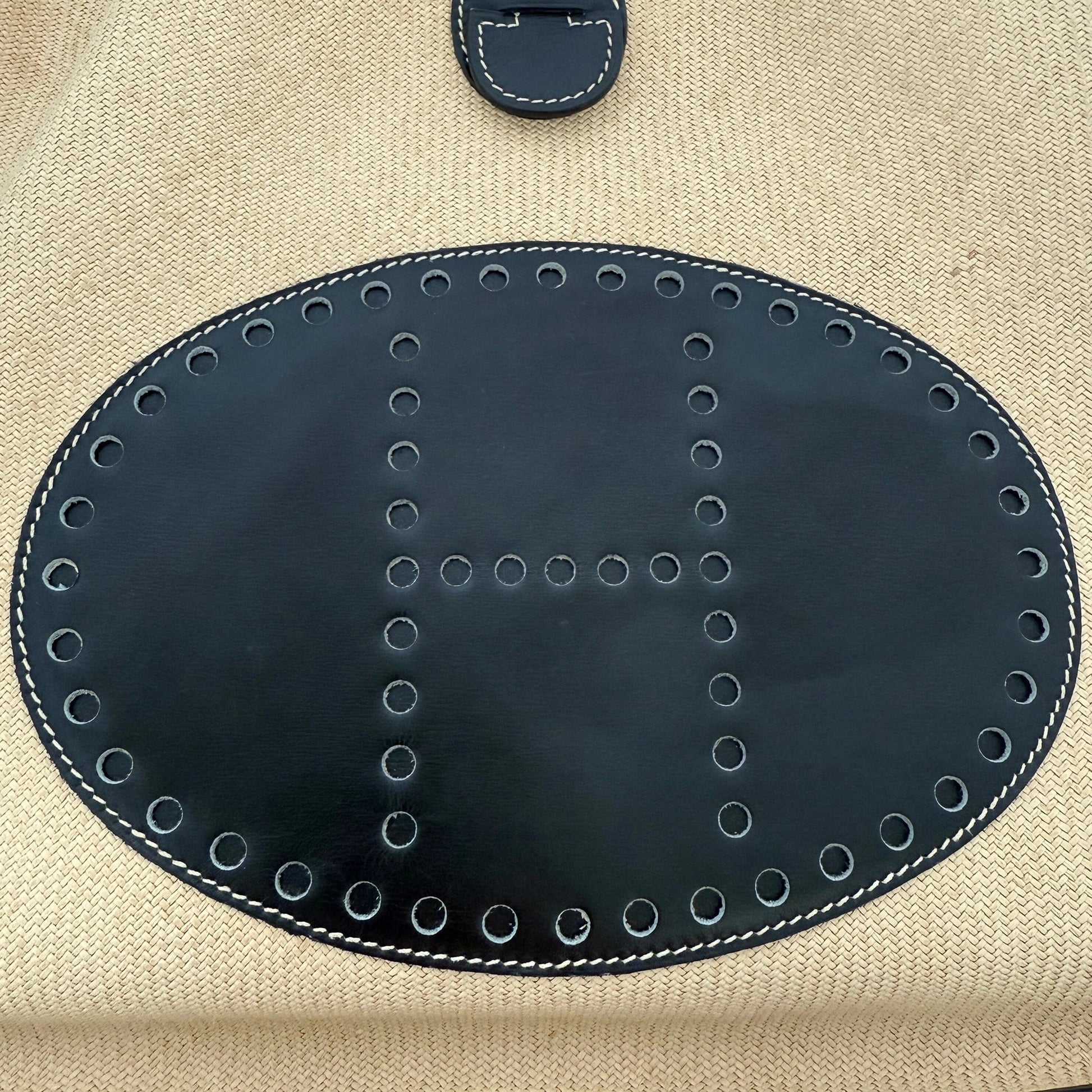 Hermès Evelyne 29 Toile Clemence 1999 Ecru Schwarz / sehr gut Hermès