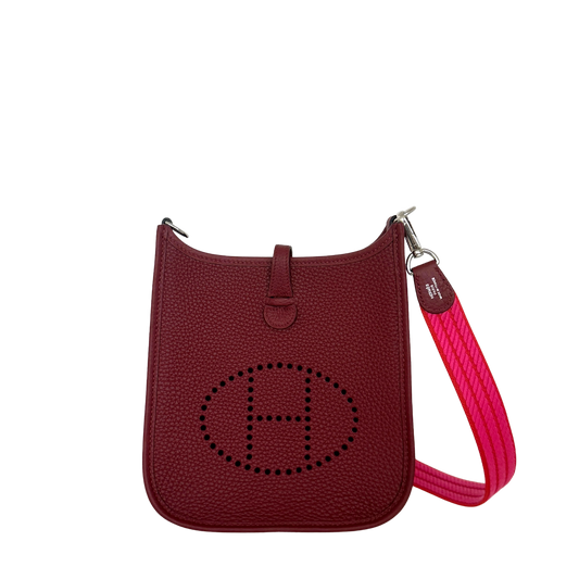 Hermès 16 Amazone Taurillon Clemence/Sangle Rot Orange / neuwertig Hermès