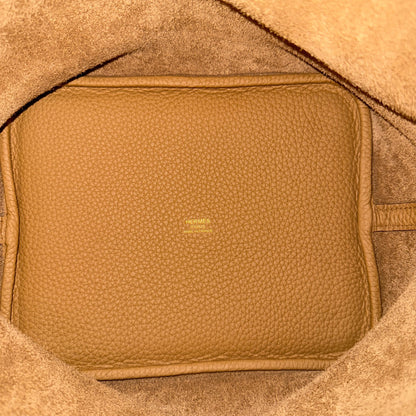 Hermès Picotin Lock 22 Taurillon Clemence RIAA40 H060991CC 4B Biscuit / neuwertig Hermès