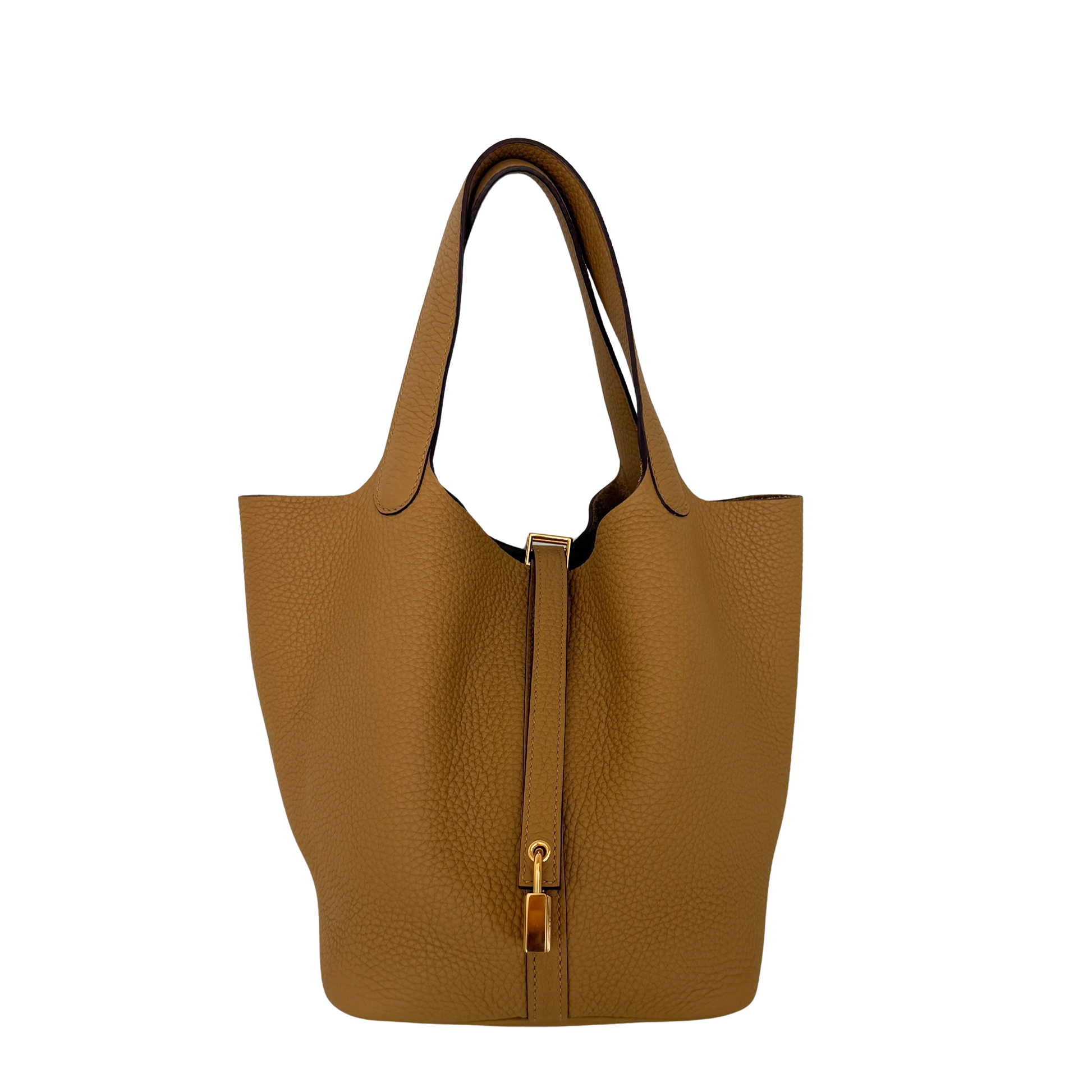 Hermès Picotin Lock 22 Taurillon Clemence RIAA40 H060991CC 4B Biscuit / neuwertig Hermès