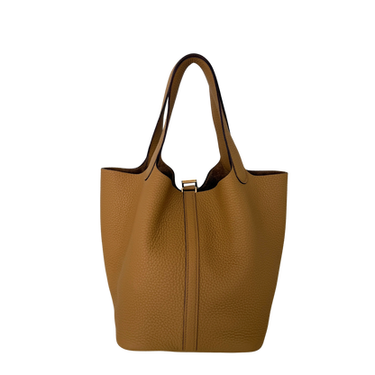 Hermès Picotin Lock 22 Taurillon Clemence RIAA40 H060991CC 4B Biscuit / neuwertig Hermès
