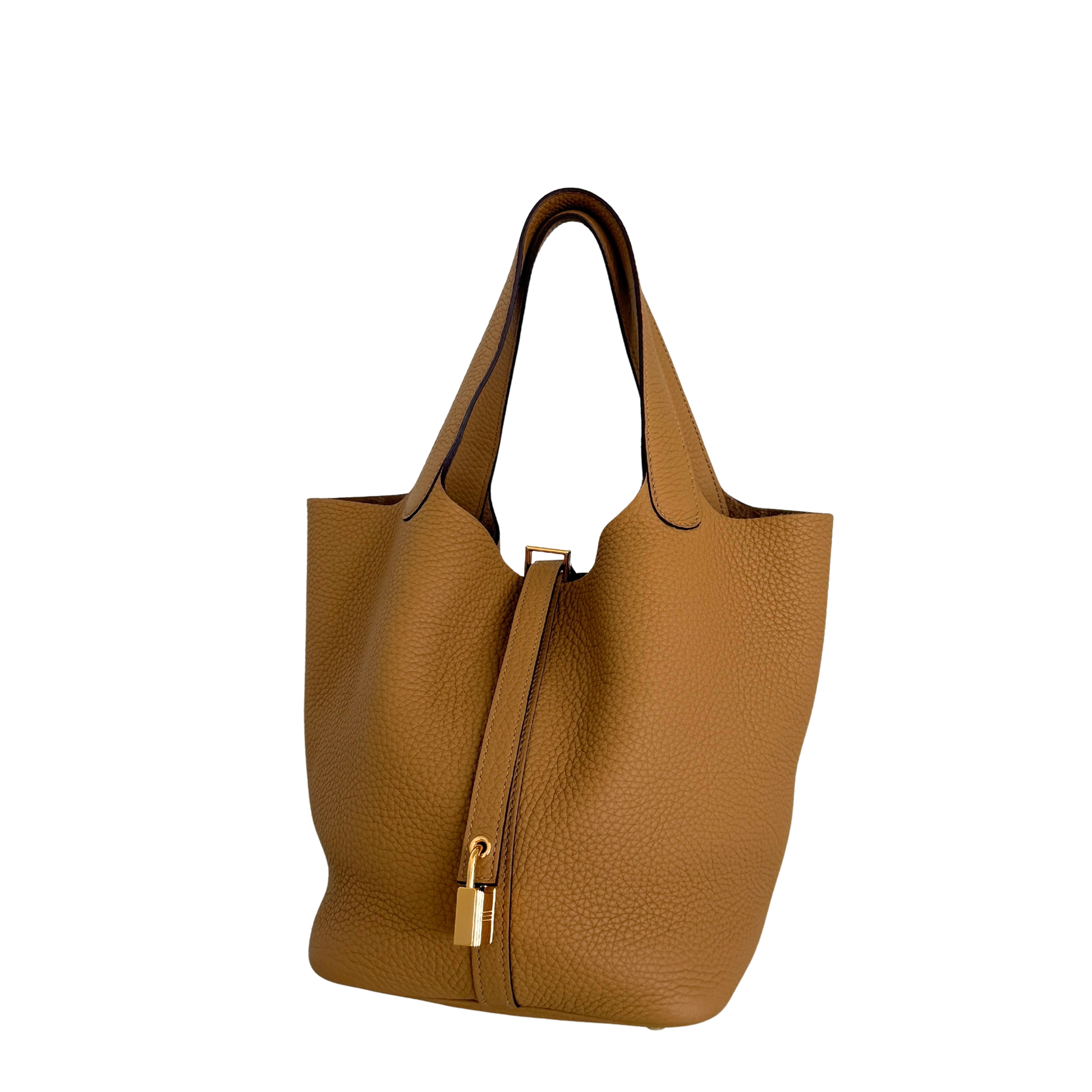 Hermès Picotin Lock 22 Taurillon Clemence RIAA40 H060991CC 4B Biscuit / neuwertig Hermès
