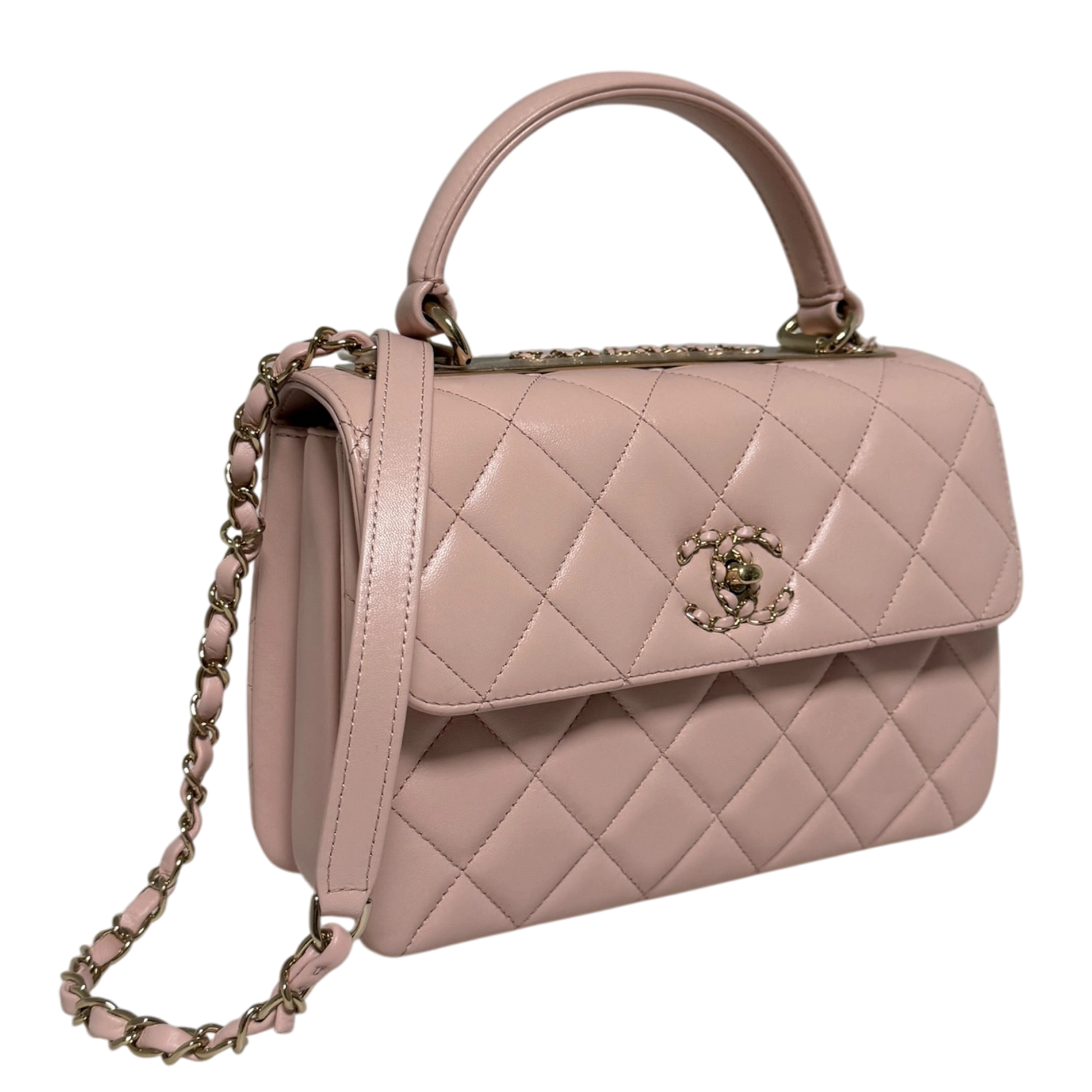 Chanel Trendy Chain CC Flap Dual Handle  Light Pink Fullset / neuwertig Chanel