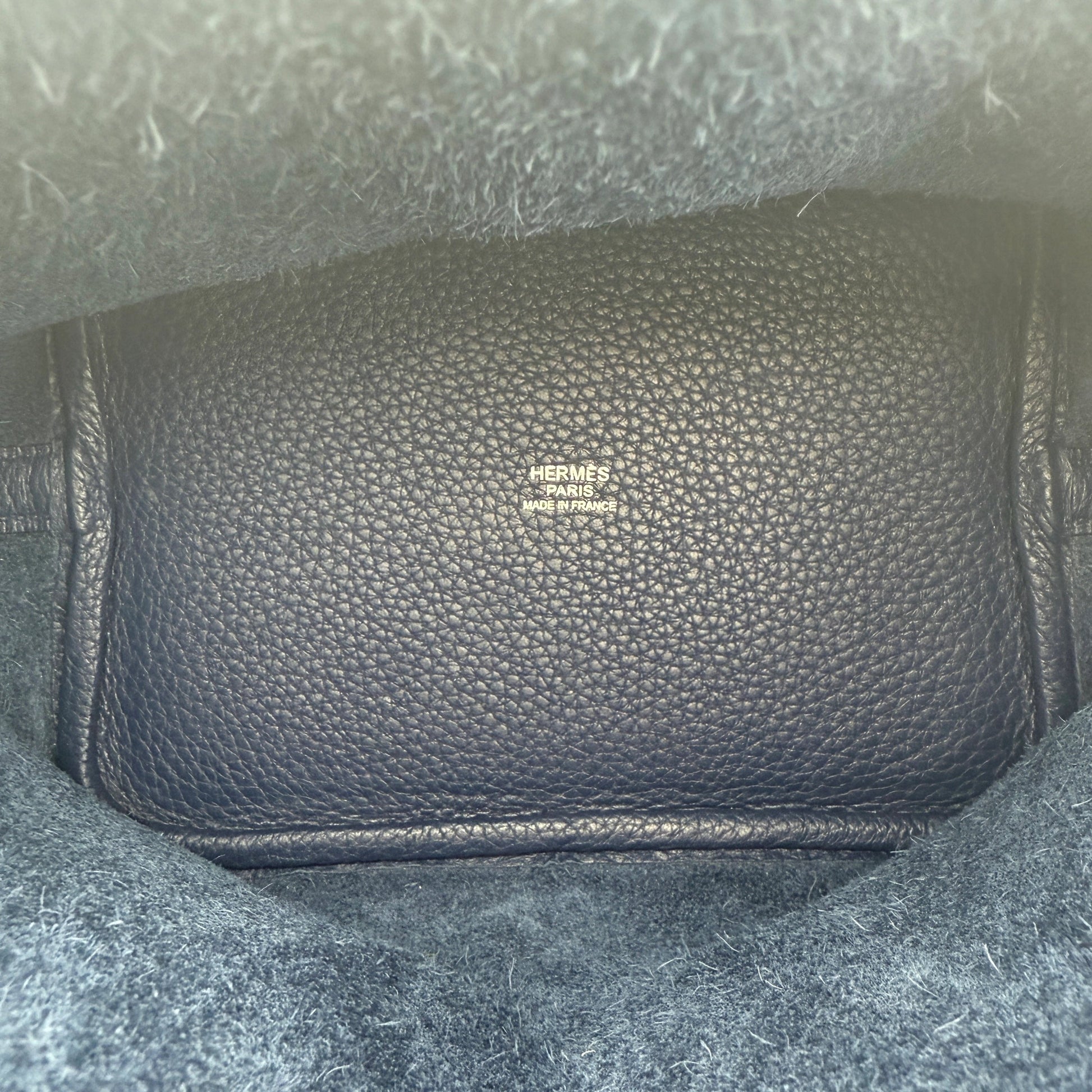Hermès Picotin 18 Taurillon Clemence Marineblau Palladium Hardware / neuwertig Hermès