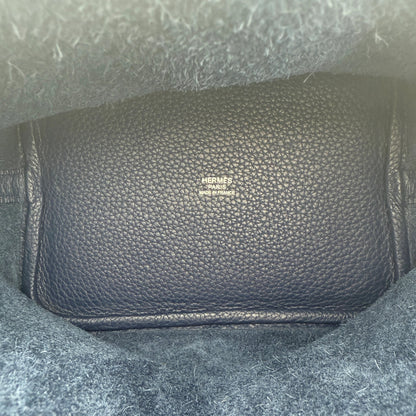 Hermès Picotin 18 Taurillon Clemence Marineblau Palladium Hardware / neuwertig Hermès