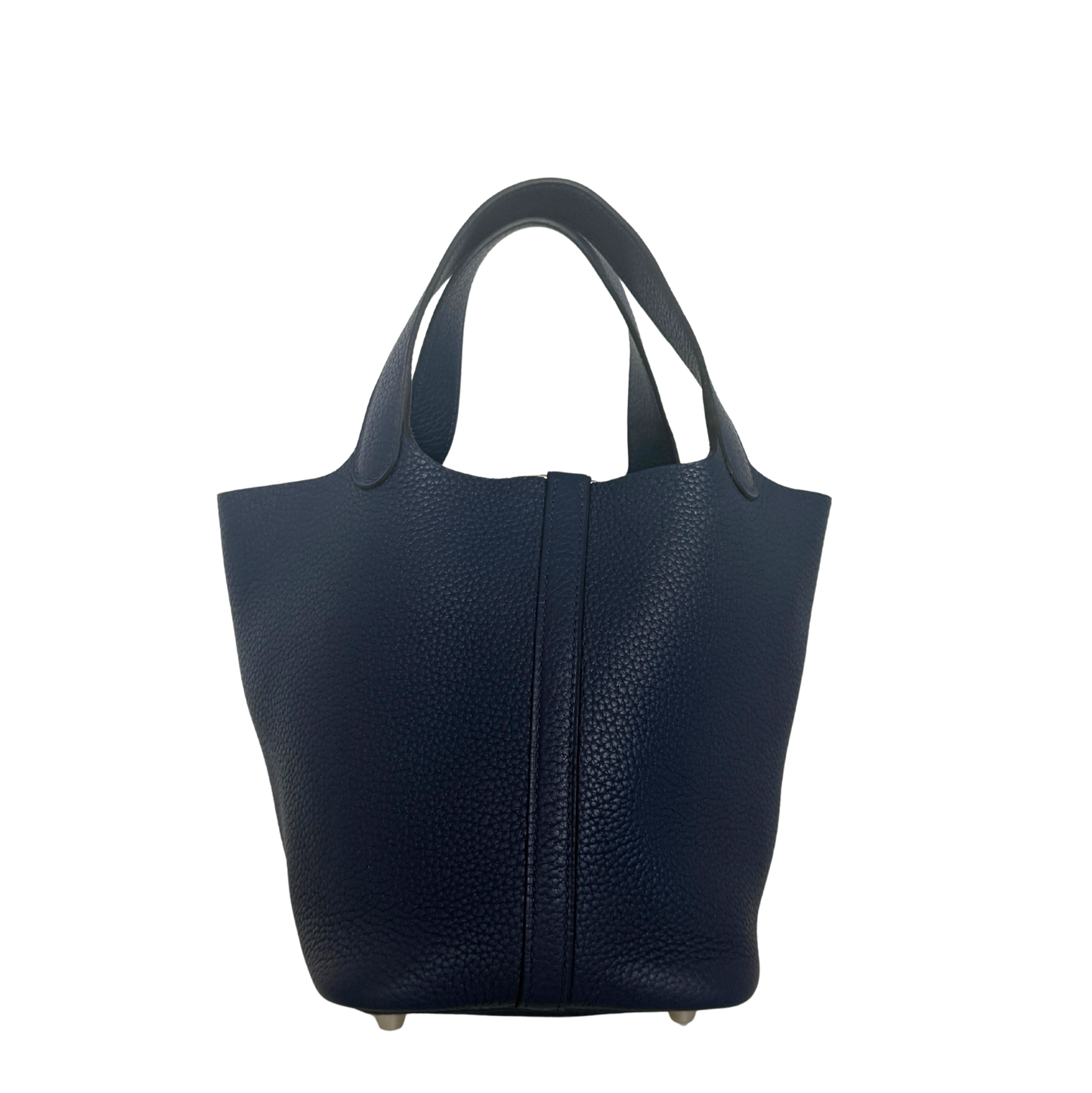 Hermès Picotin 18 Taurillon Clemence Marineblau Palladium Hardware / neuwertig Hermès