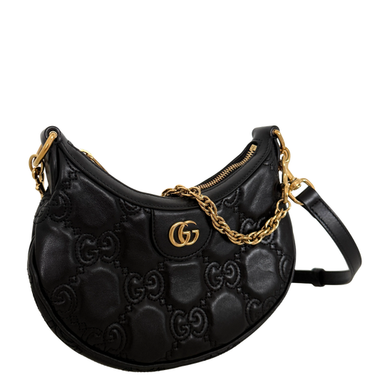 Gucci GG Marmont Half Moon Mini Bag Schwarz / sehr gut Gucci