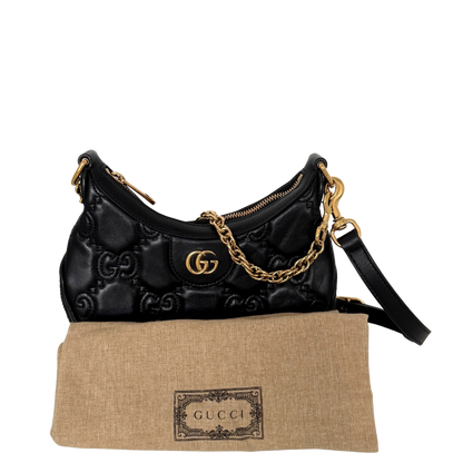 Gucci GG Marmont Half Moon Mini Bag Schwarz / sehr gut Gucci