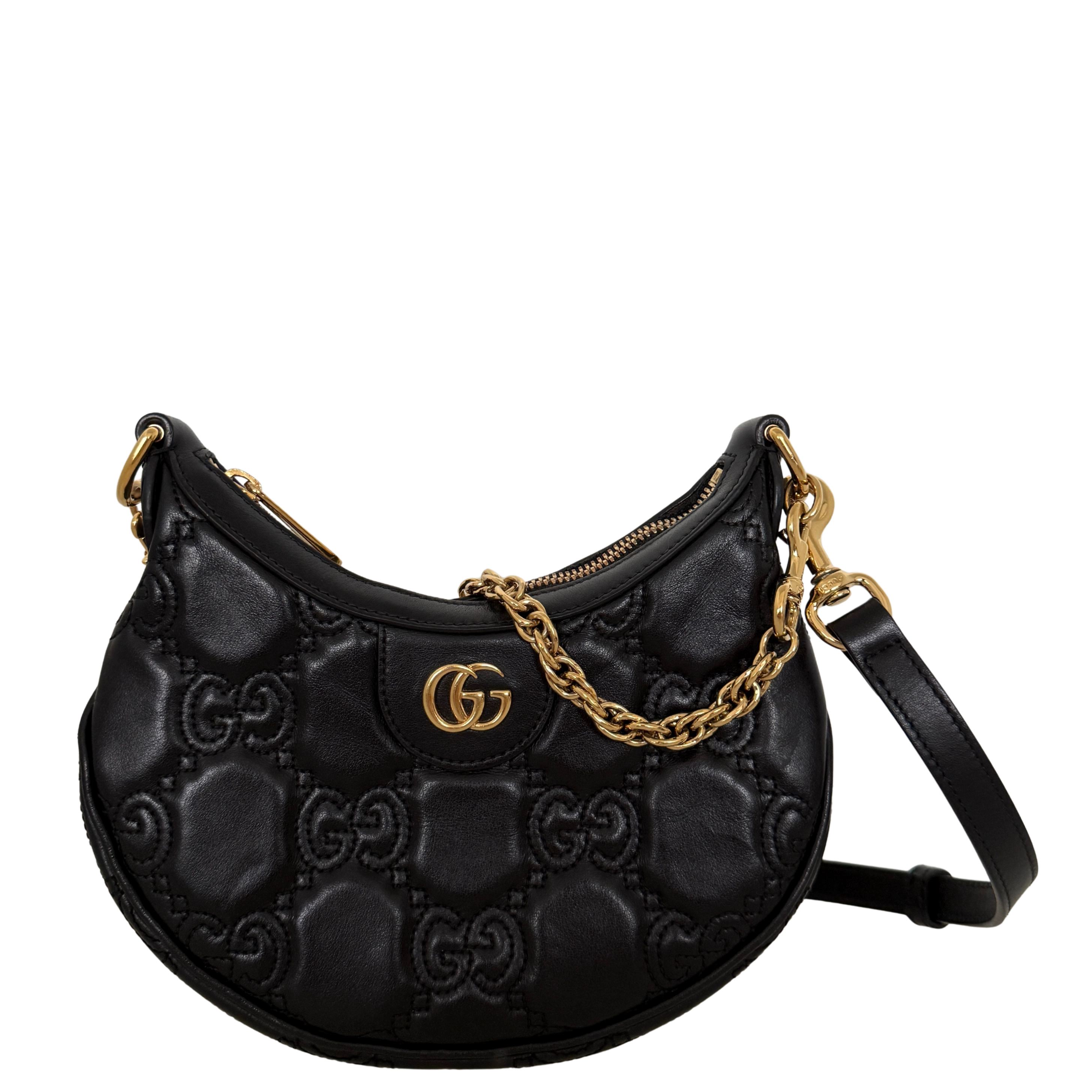Gucci GG Marmont Half Moon Mini Bag Schwarz / sehr gut Gucci