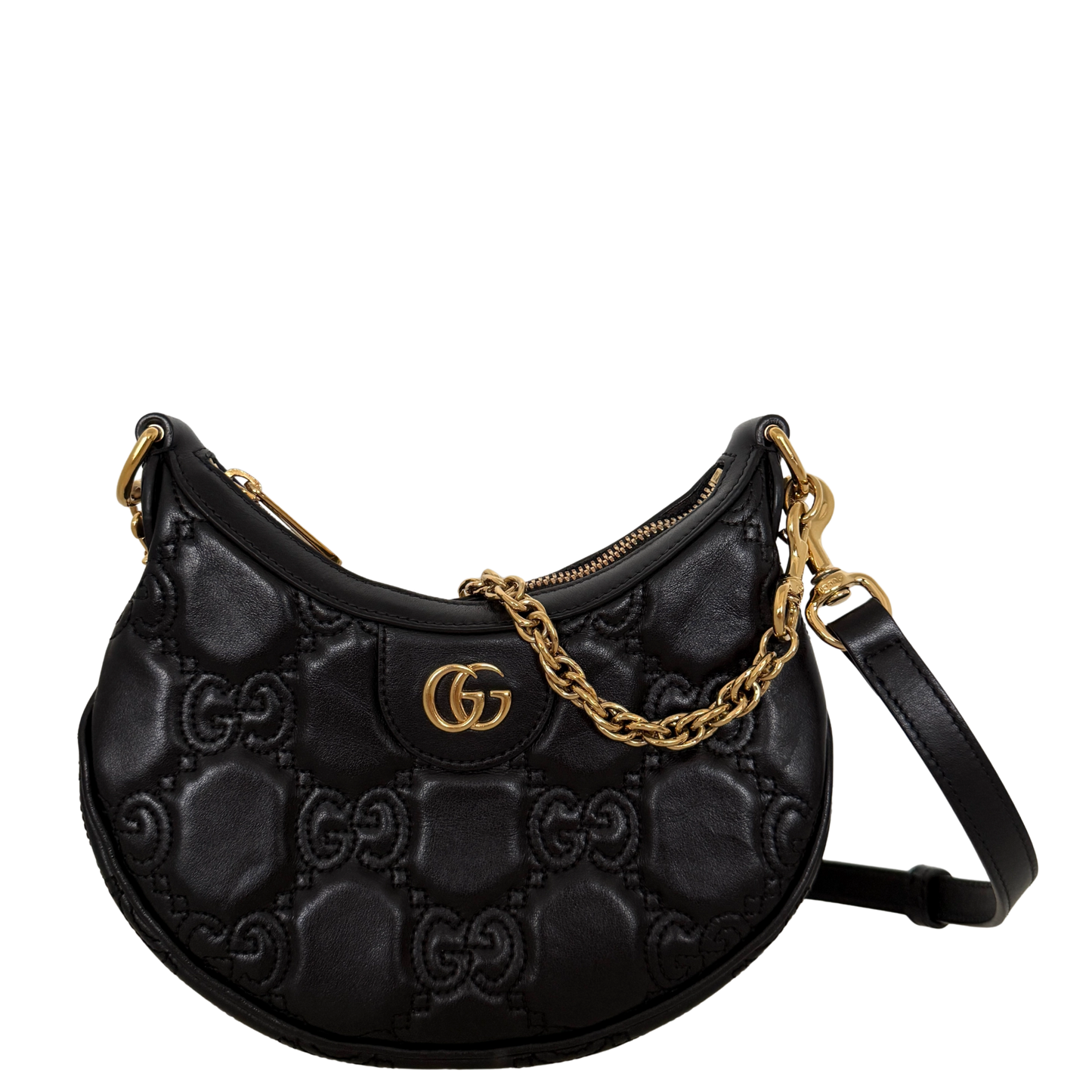 Gucci GG Marmont Half Moon Mini Bag Schwarz / sehr gut Gucci