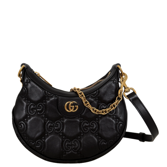 Gucci GG Marmont Half Moon Mini Bag Schwarz / sehr gut Gucci