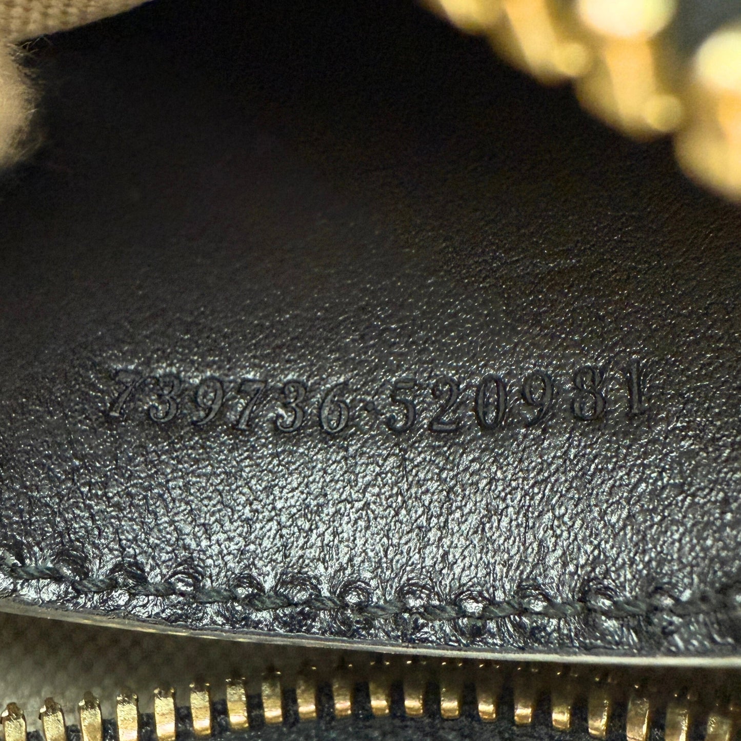 Gucci GG Marmont Half Moon Mini Bag Schwarz / sehr gut Gucci
