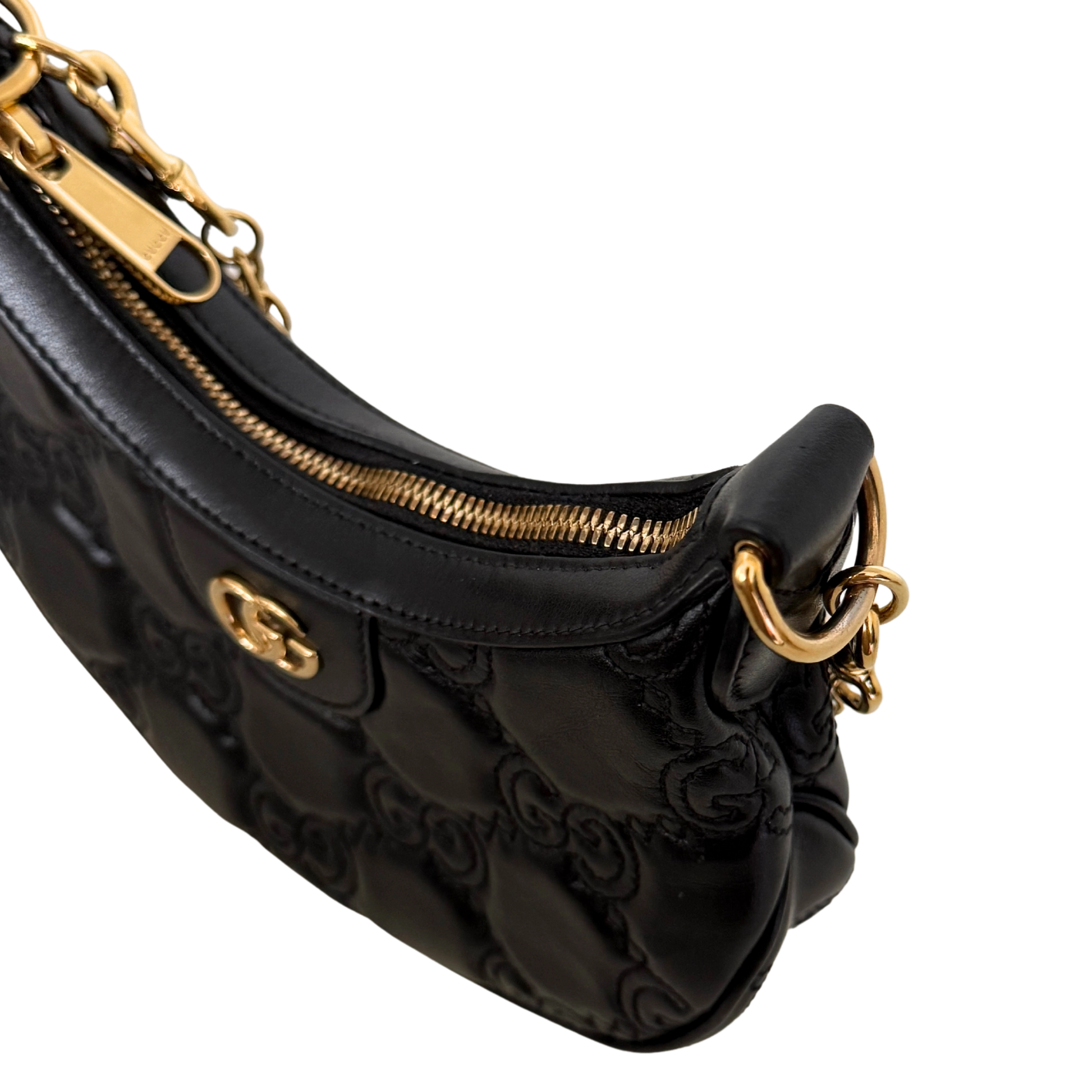 Gucci GG Marmont Half Moon Mini Bag Schwarz / sehr gut Gucci