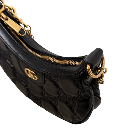 Gucci GG Marmont Half Moon Mini Bag Schwarz / sehr gut Gucci