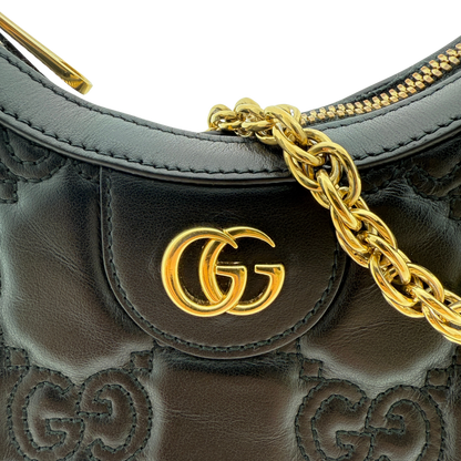Gucci GG Marmont Half Moon Mini Bag Schwarz / sehr gut Gucci