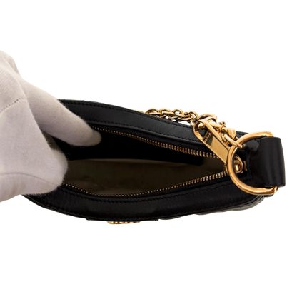 Gucci GG Marmont Half Moon Mini Bag Schwarz / sehr gut Gucci