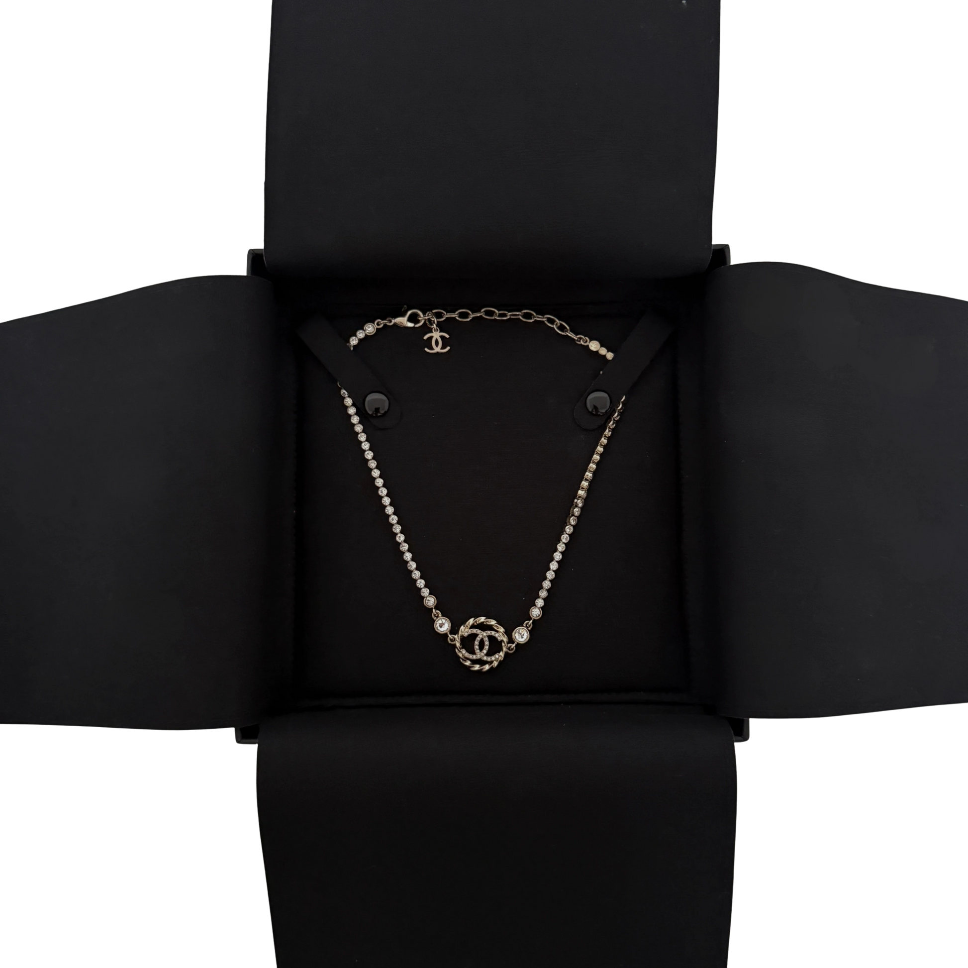 Chanel CC Choker-Halskette Gold / neuwertig Chanel