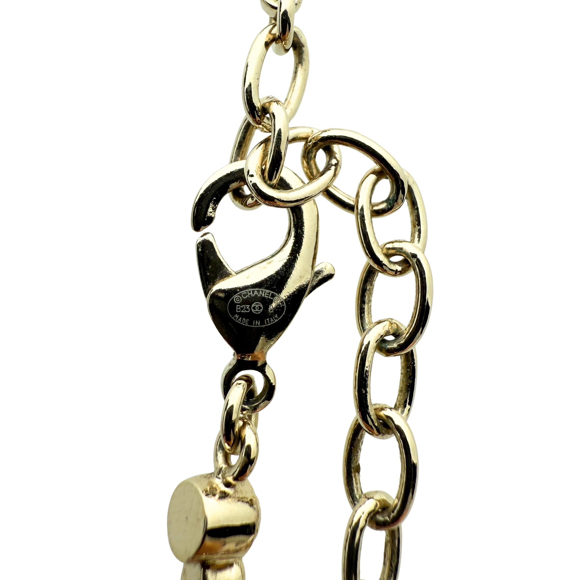 Chanel CC Choker-Halskette Gold / neuwertig Chanel