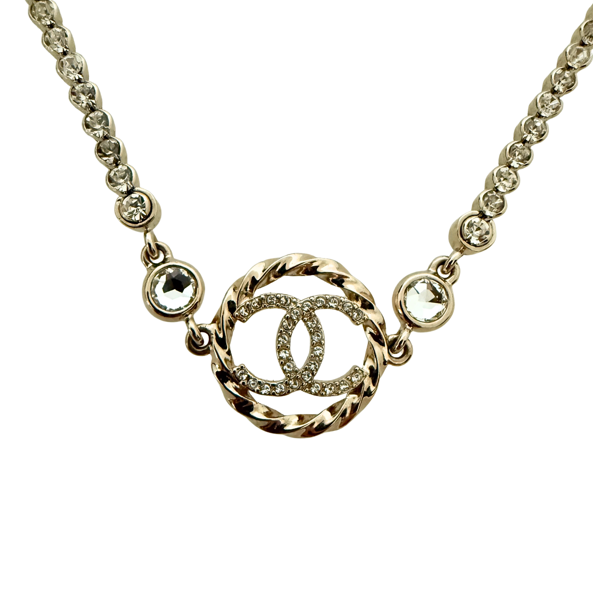 Chanel CC Choker-Halskette Gold / neuwertig Chanel