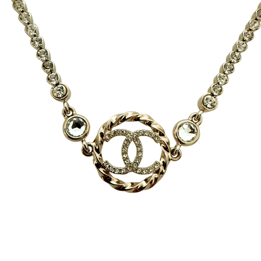 Chanel CC Choker-Halskette Gold / neuwertig Chanel