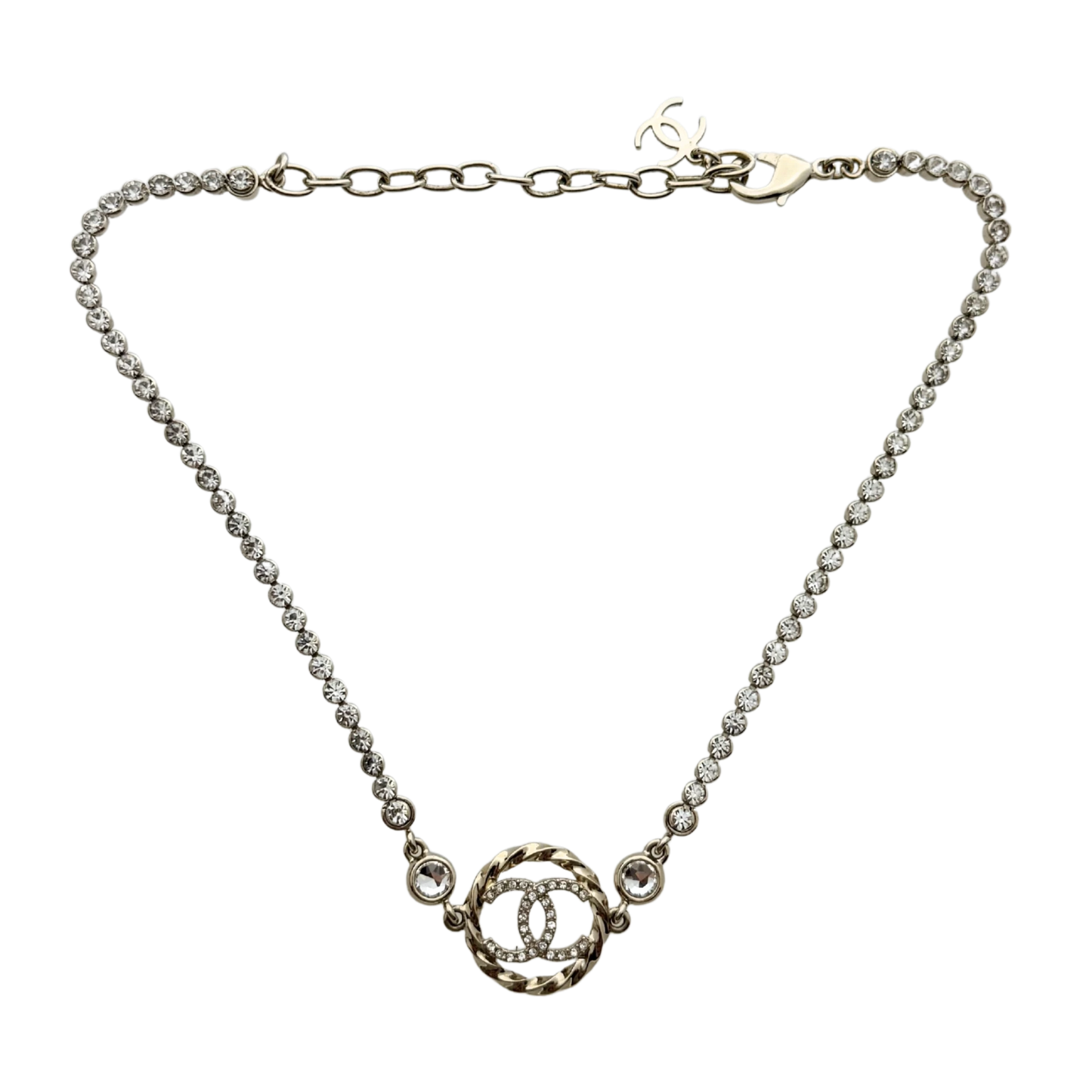 Chanel CC Choker-Halskette Gold / neuwertig Chanel